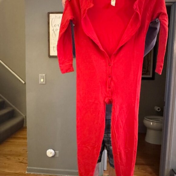 LL BEAN Red Ladies UNION Suit - Picture 2 of 4